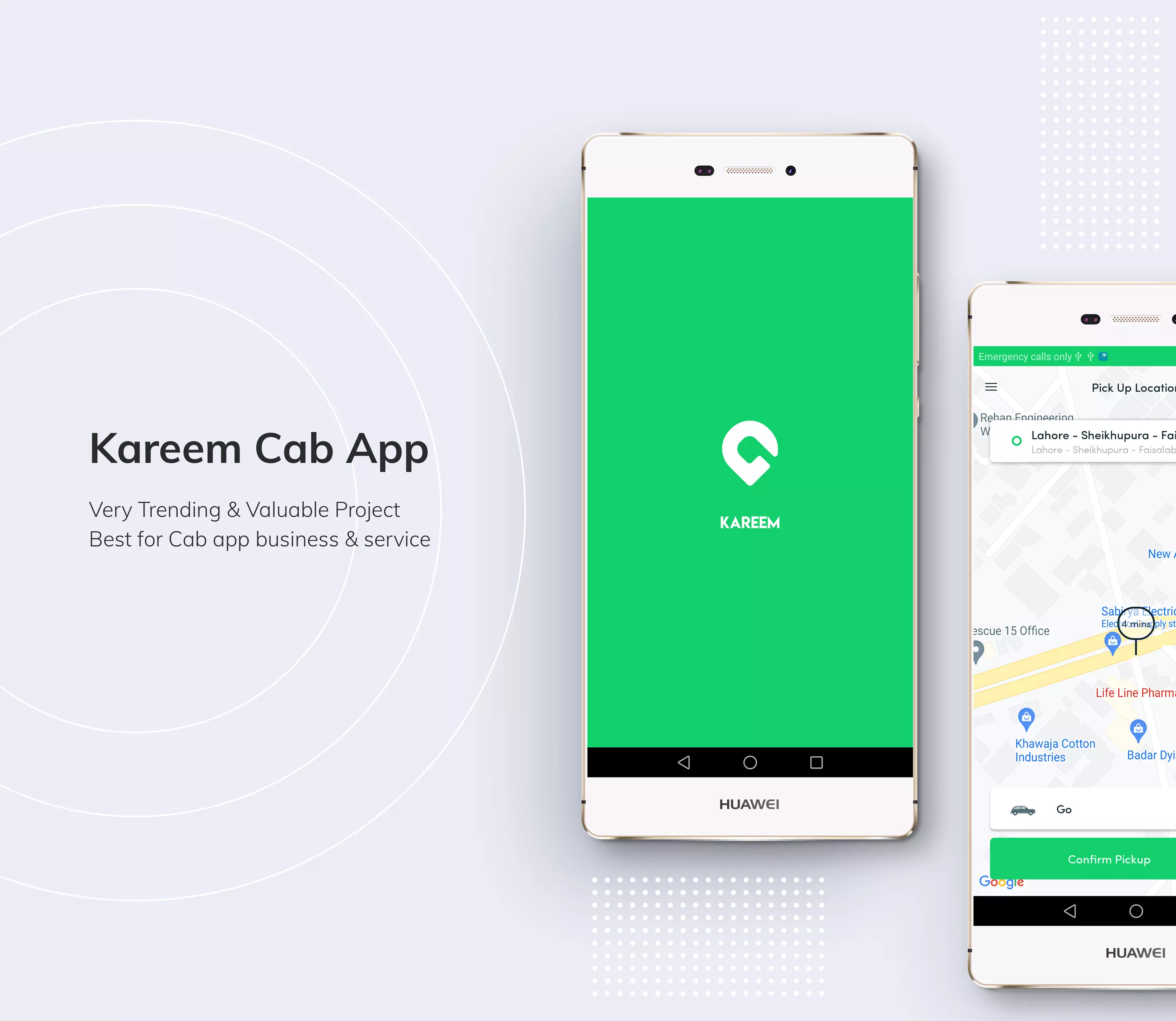 Kareem Taxi App - Cab Booking Solution + admin panel - 1