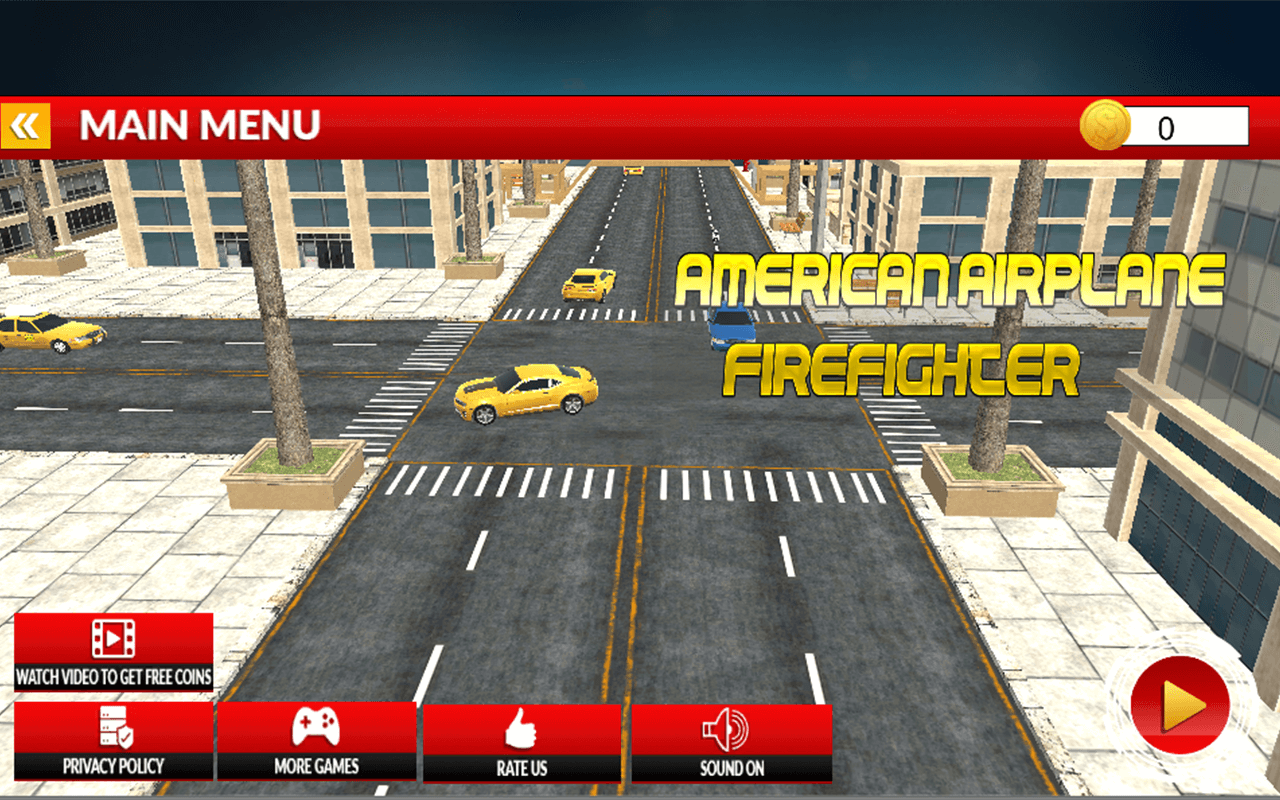 American Airplane Fire Fighter City - Ambulance Rescue