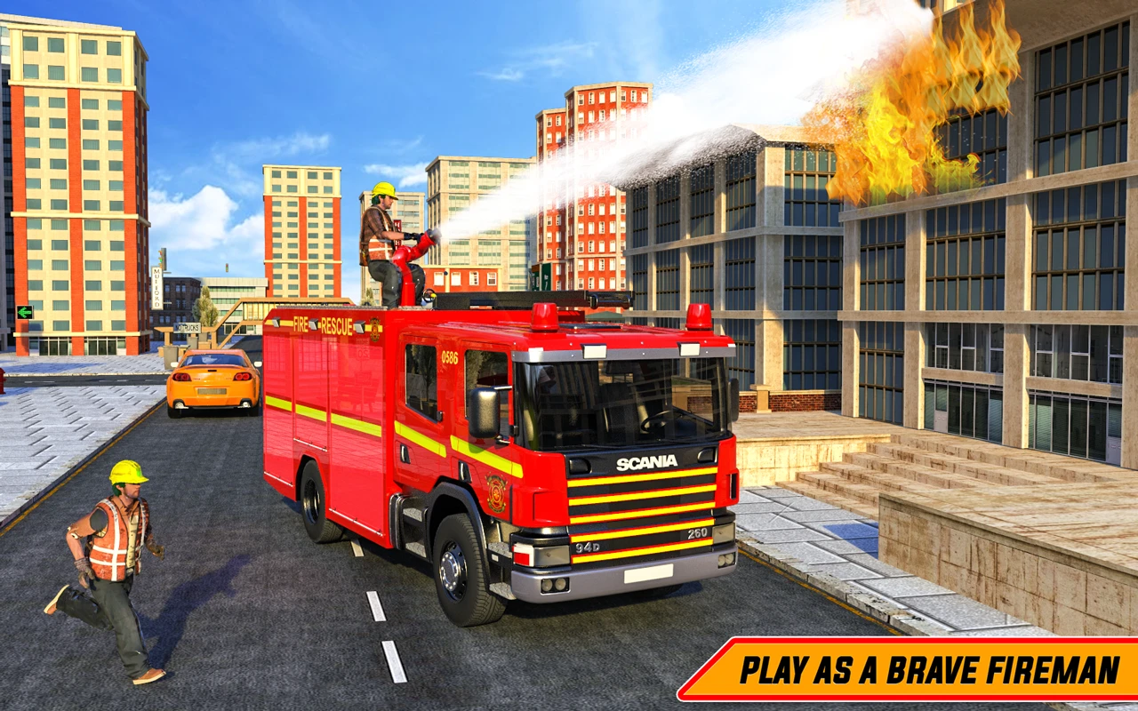 American Fire Fighter Truck : City Emergency Rescue