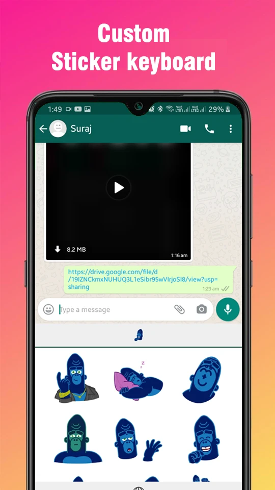 Animated Stickers for WhatsApp - WAStickerApps ( Sticker Keyboard ) working code