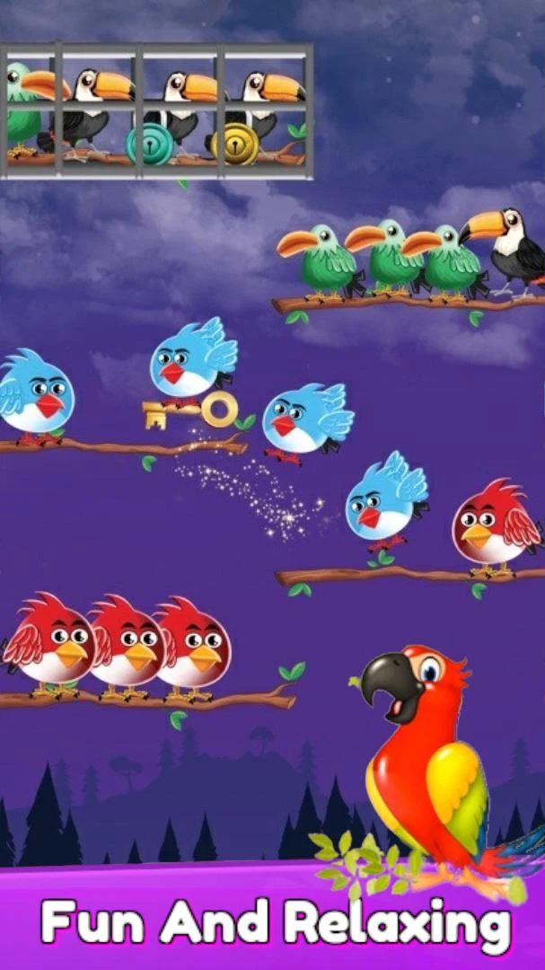 Bird Sorting Color Matching Complete Project