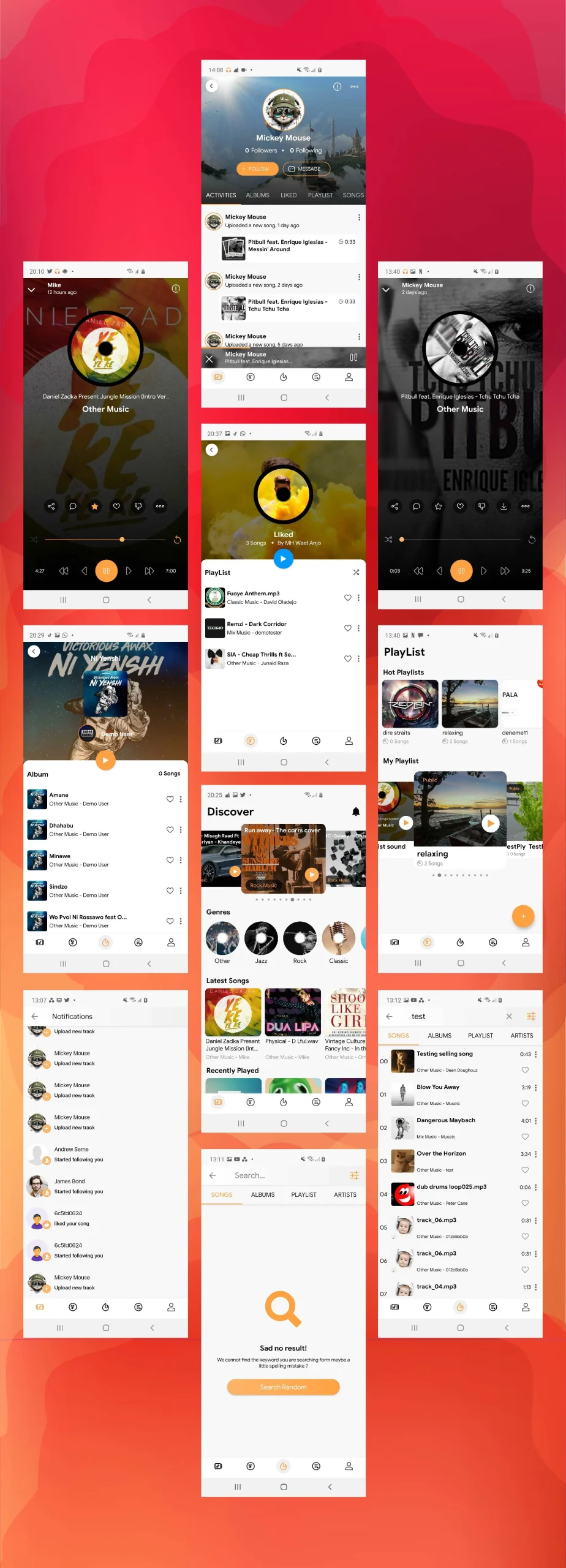 DeepSound Android- Mobile Sound & Music Sharing Platform Mobile Android Application