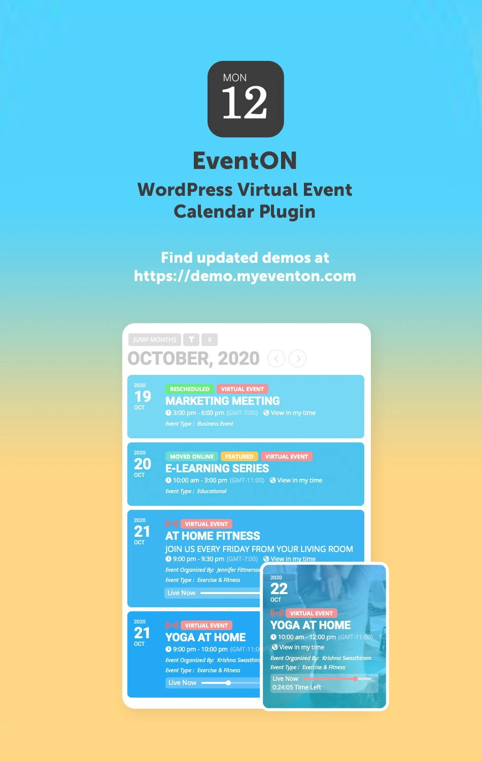 EventON - WordPress Virtual Event Calendar Plugin