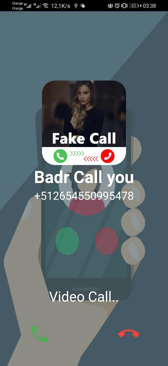 fake call and chat : Android app source code