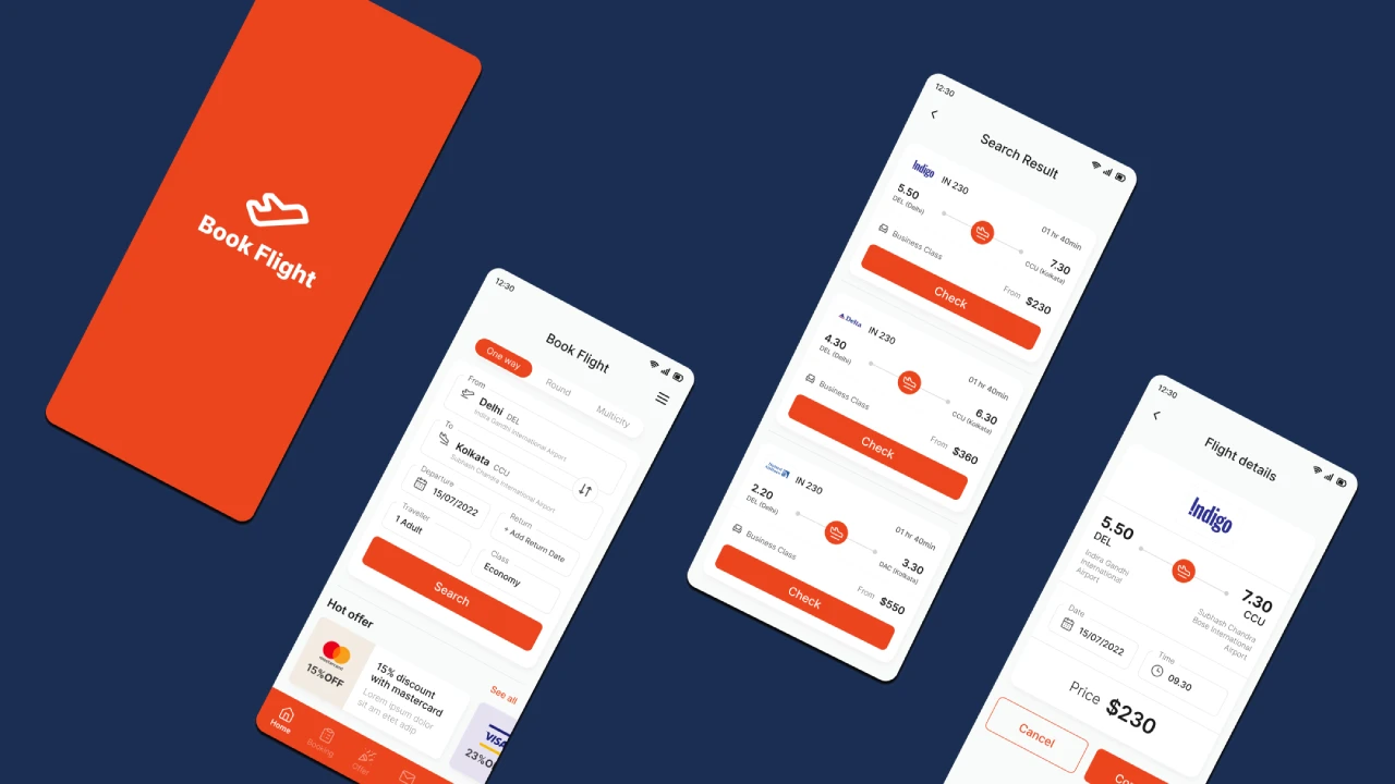 Flight Booking App React Native App Template