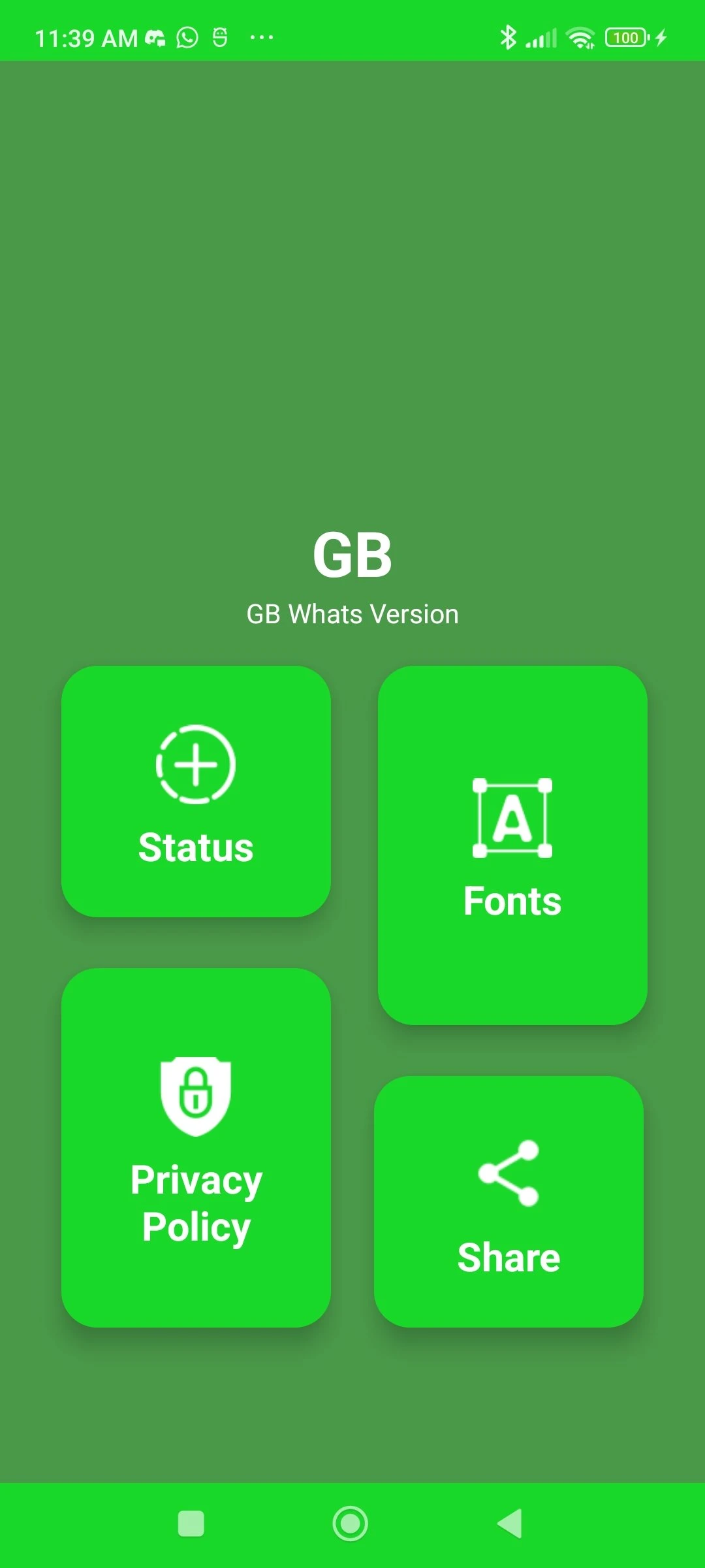 GB Whatsapp Version (Supports even on Android 11 & above)