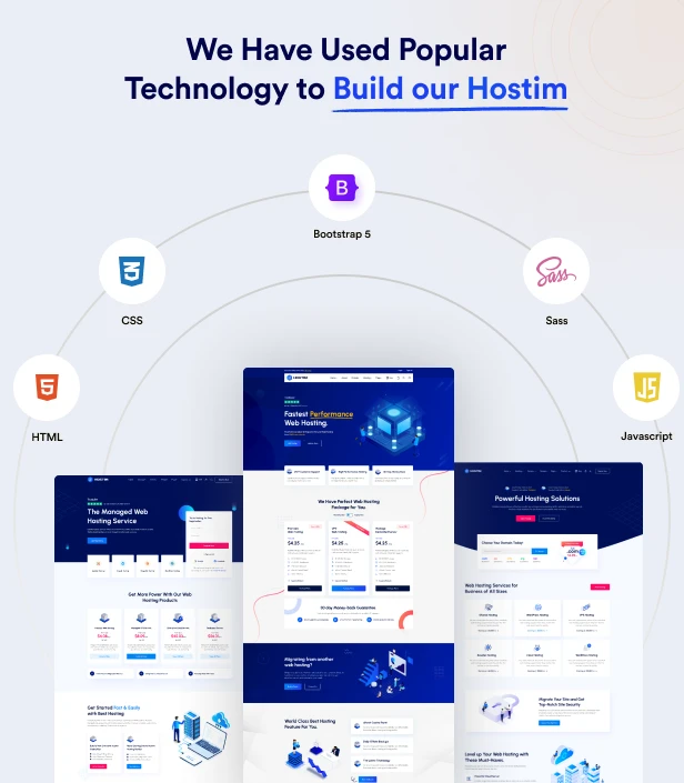 Hostim - Web Hosting Services HTML Template with WHMCS