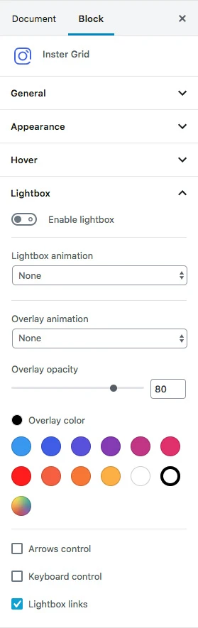 Inster – Instagram Block for WordPress Gutenberg Editor