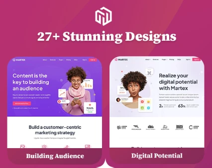 Martex - Software, SaaS & Startup Landing Page WordPress Theme with Automatic AI Content Writer