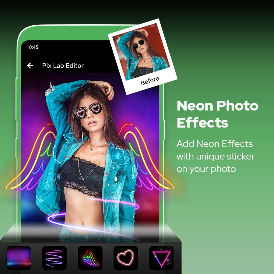 Photo Lab Editor Pro - Neon Effects - Photo Editor