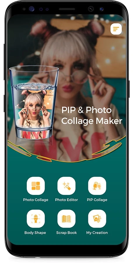 PIP & Photo Collage Maker With Photo Editor, ScrapBook & Body Shape Editor(FB & Admob Ads)