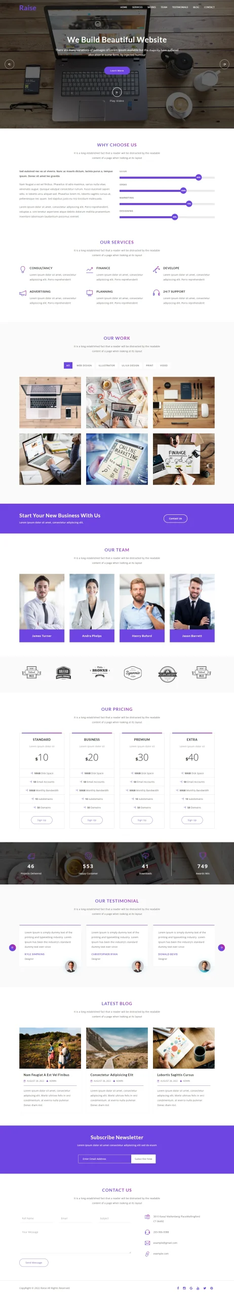 Raise Digital Agency HTML Template