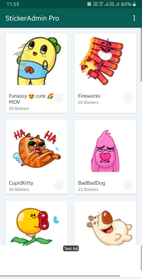 StickerAdmin Pro : WhatsApp Stickers App with admin panel + Website (Animated Sticker)