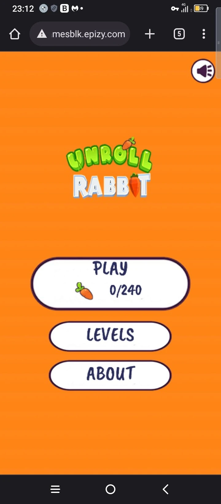 unroll game admob android game