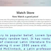 Watch Store Luxury Silver on HTML Template