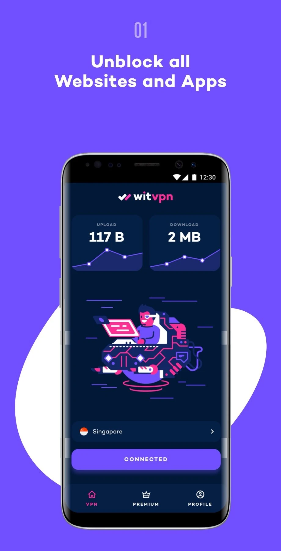 WitVPN - super fast, secure, stable & free VPN proxy for Android