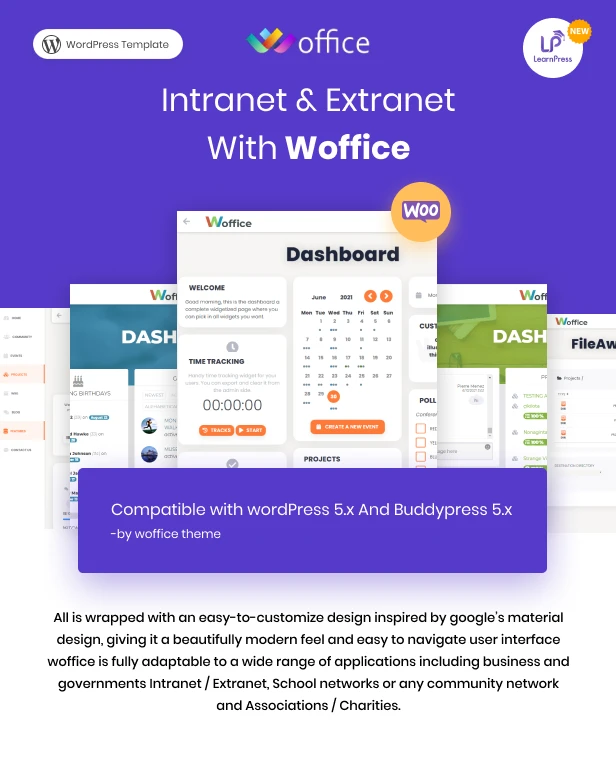 Woffice - Intranet/Extranet WordPress Theme