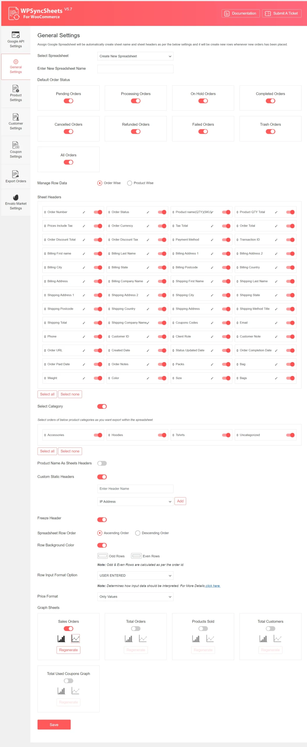 WooCommerce Google Spreadsheet Addon - (Import / Export)