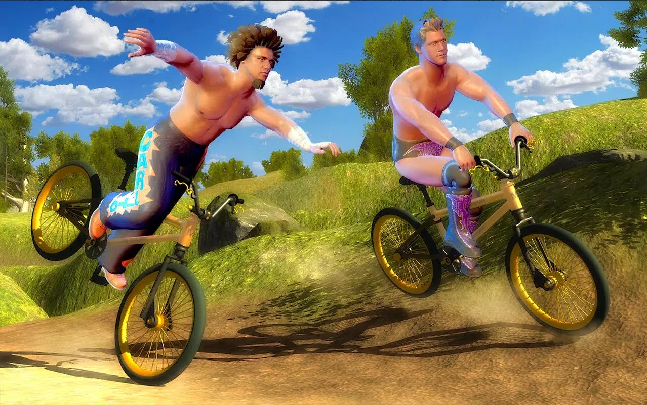 Wrestlers Bike Race Free