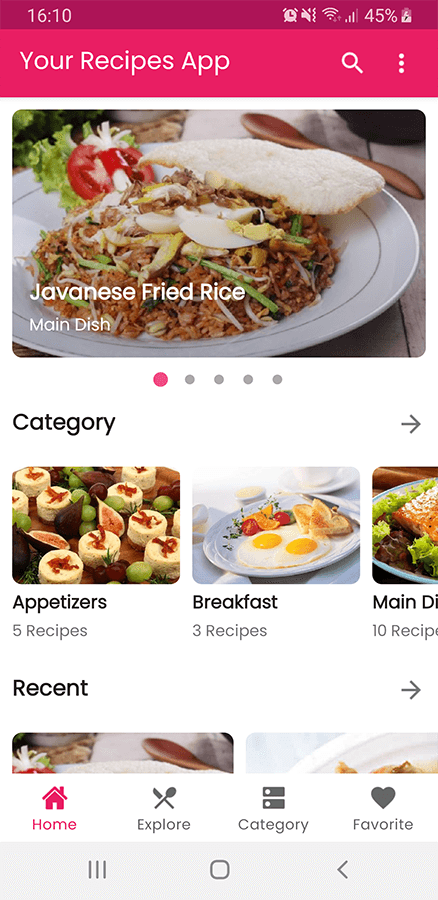 Your Recipes App