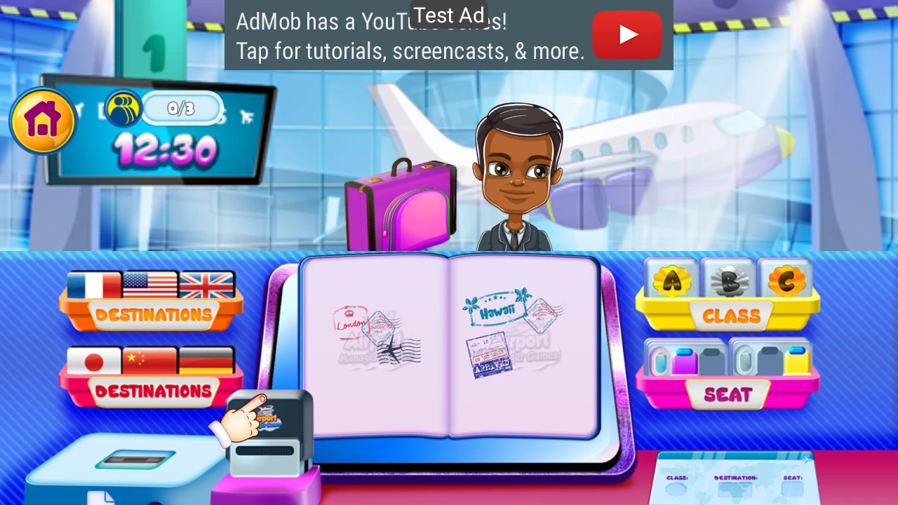 Airport Manager Games Source Code Admob Unity Ads