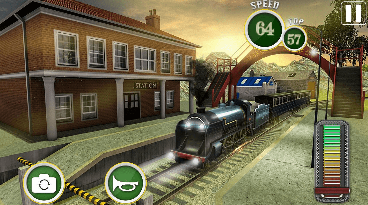 Fast Euro Train Driver Sim: Train Games 3D