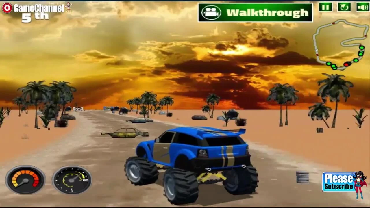 Monster Truck Race : Mad 4X4 Wheel Monster Race 64 Bit Source Code