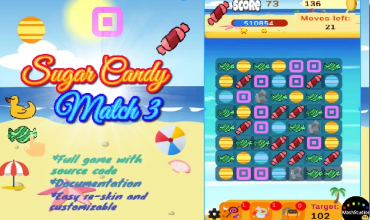 Sugar Candy Match 3