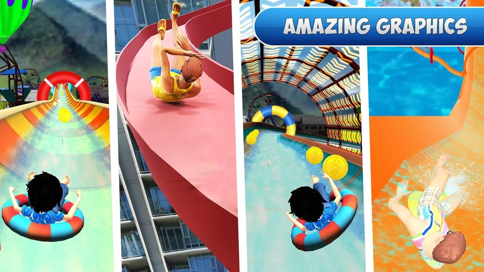 Water Slide Adventure : Water Park 2020 64 Bit Source Code