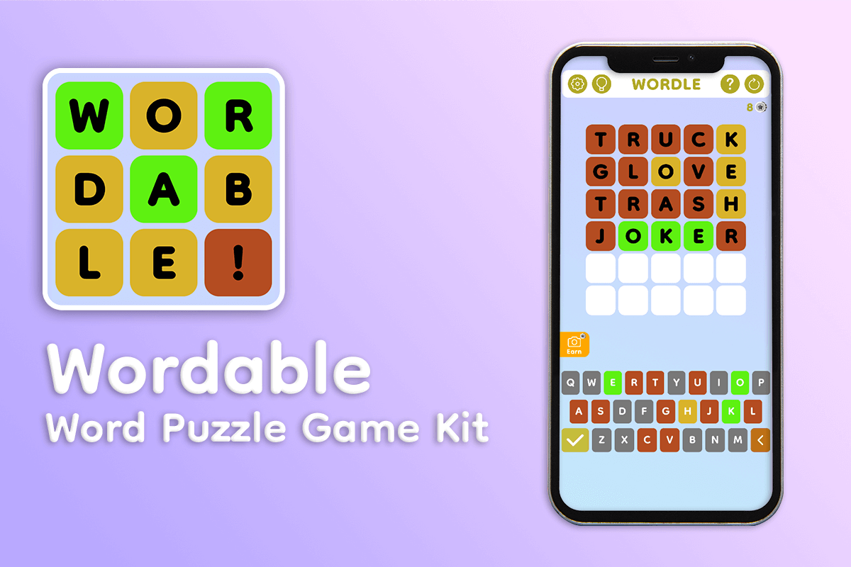 Wordable Word Puzzle Game Kit